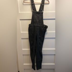 Black Distressed Overalls *SIZE 5*